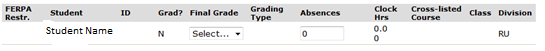 grade selection