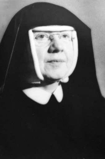 Black and white portrait of Mother Mary Cleophas Foy